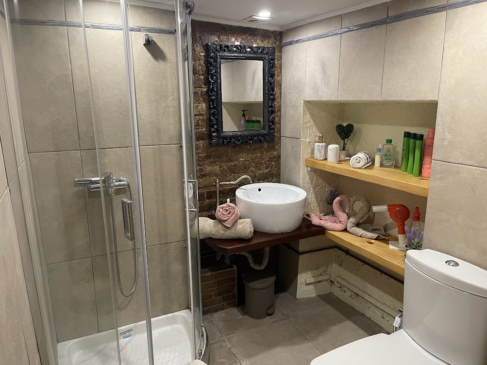 Modern amenities in a historic Corfu building